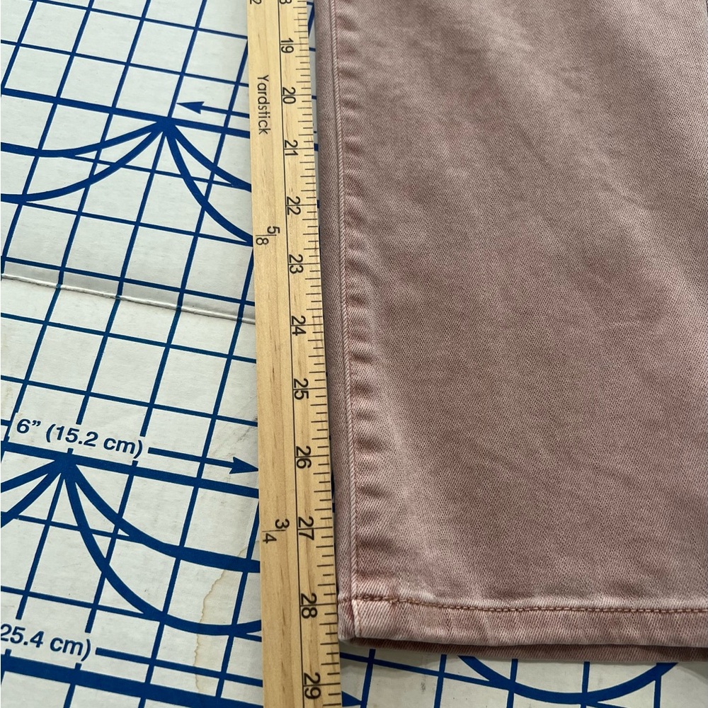 J JILL SLIM STRAIGHT-ANKLE SOFT PINK JEANS SZ 14 EUC SOFT STRETCHY DENIM - Picture 5 of 7